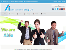 Tablet Screenshot of ableinsurancegroup.com